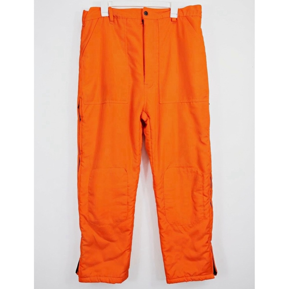 Winchester Mens XL Outdoor Workwear Thermal Insulated Pants Orange
